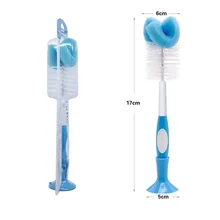 2 в 1 щетка губка бутылки Быстрая очистка для детских бутылочек горячая распродажа