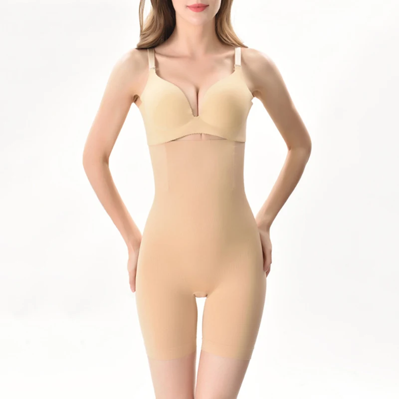 

Woman Safety Short Pants Large Size High Waist Postpartum Abdomen Breathable Underwear Femme anti-lighting Pants
