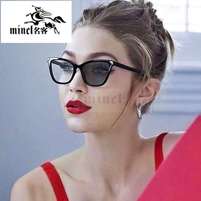 Переходные фотохромные очки для чтения женские кошачьи маленькие рамки дальнозоркость с диоптриями очки для пресбиопии FML