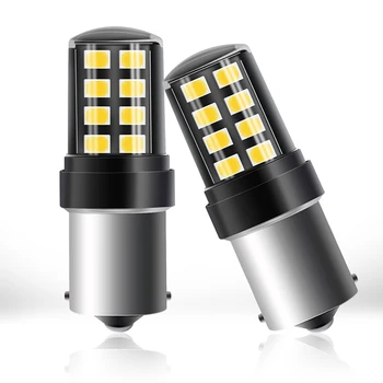 

2 pc Car Light 1156 LED BA15S P21W LED BAU15S PY21W BAY15D P21 / 5W R5W 16 SMD 2835 Auto Lamp LED Bulbs 12V-24V White Red Yellow