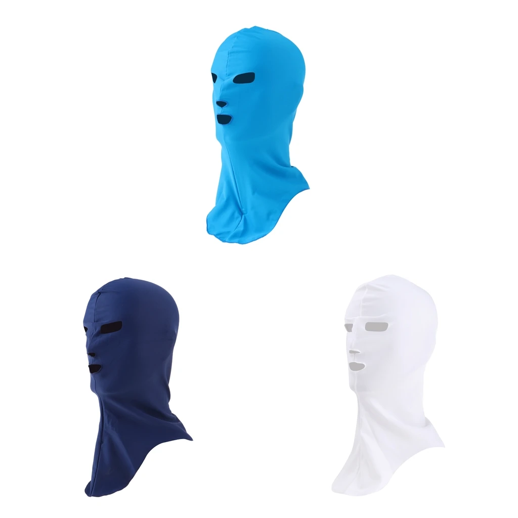 Men Women Swimming Cap Sunblock UV Protection Full Face Mask Head Neck Cover for Swimming Surfing Scuba Diving Snorkeling