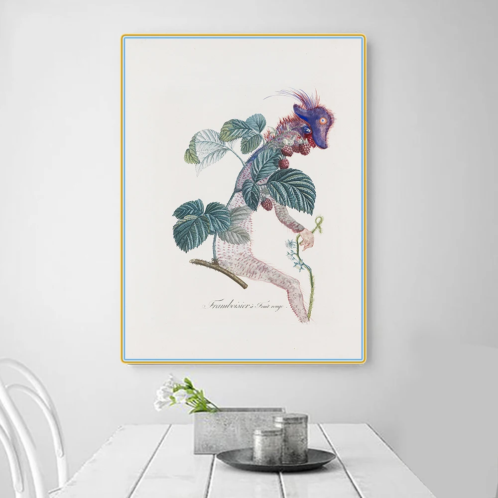 

Citon Salvador Dali《Original lithograph flordali raspberry》Canvas Art Oil painting Artwork Picture Wall decor Home Decoration