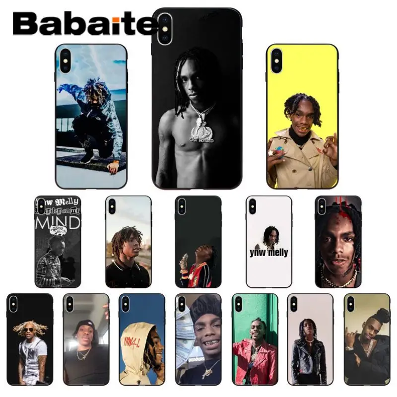 

for iphone 11pro max Ynw Melly Scarlxrd Black Cell Phone Case for iPhone X XS MAX 6 6S 7 7plus 8 8Plus 5 5S XR cover