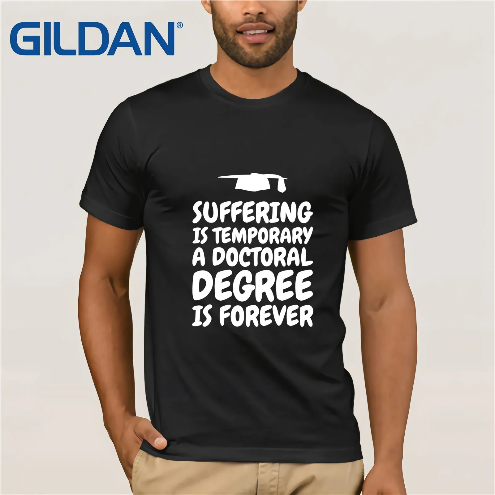 Модная футболка с надписью Suffering is temporary докторская степень Forever популярная