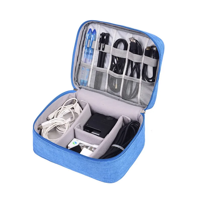 

Power Bank Mobile Phone Sorting Pouch Digital Bags Hard Disk Case Bag Zip Items Solid Organizer Household products Accessories