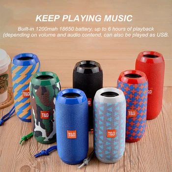 

TG117 Bluetooth Speaker Portable Outdoor Wireless Subwoofer Subwoofer Phone Computer Stereo Music Surround Waterproof for Xiaomi