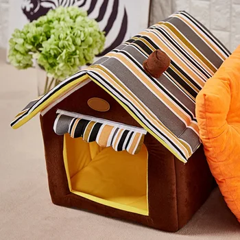 

Fashion Pet House All-seasons Use Warm Comfortable Pet House Detachable Washable Velvet Kennel