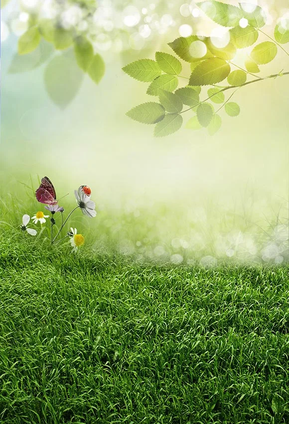 Mehofond Spring Photography Backdrops Easter Grass Fairy Forest Baby Doll Cake Portrait Photo Background Photo Studio Photophone photo backdrop