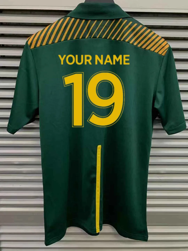 Южная Африка регби Поло рубашка Джерси Размер: S-5XL печать пользовательское имя номер качество идеально - Цвет: Print name number