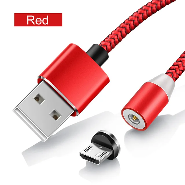 1 м Магнитный кабель mi cro usb type C для быстрой зарядки type-C Магнитный зарядный провод для Xiaomi mi 8 9 SE Red mi Note 4 4X5 6 7 8 Pro 8T