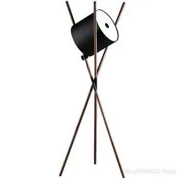 

Nordic Tripod Led Floor Lamp Wood Led Wooden Floor Lights Standing Lamp for Living Room Bedroom Bedside Lighting Fixture Lampara