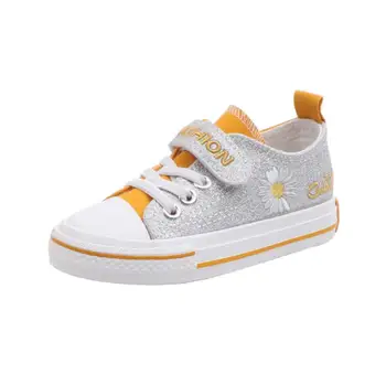 

Girls canvas shoes children 2020 summer new fashion little board shoes casual breathable non-slip children canvas shoes