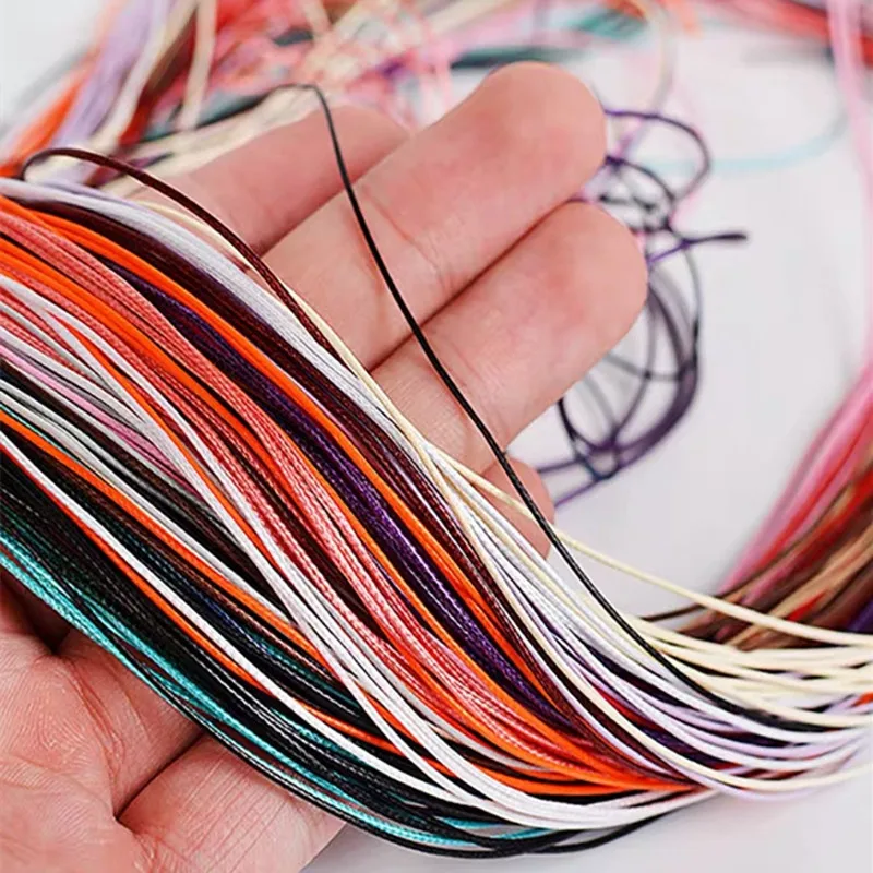 Waxed cord 0.5-2.5mm Waxed Cord Waxed Thread Cord String Strap Necklace Rope Beads for Jewelry Making DIY Handmade Accessories
