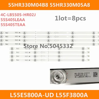 

New 5set=40pcs LED Backlight strip for L55P2-UDN TOT-55D2900 JL.D55051330-004ES-M JL.D55041330-004ES-M B55A658U 55U6700C 55D2900