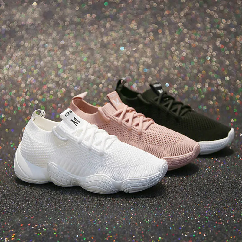 

LZJ New 2019 Fashion Spring Summer Wild White Breathable Women Sneakers Korean Sports Leisure Shoes Women Black Vulcanize Shoe