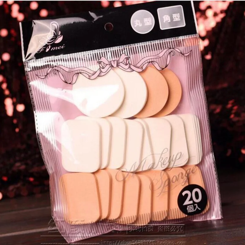

20pcs Makeup Sponge Professional Cosmetic Puff For Foundation Concealer Cream Soft Water Sponge Powder Puff Make Up Blender