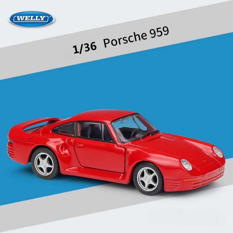 Классический автомобильный симулятор WELLY Diecast 1:36 модель автомобиля Porsche 959