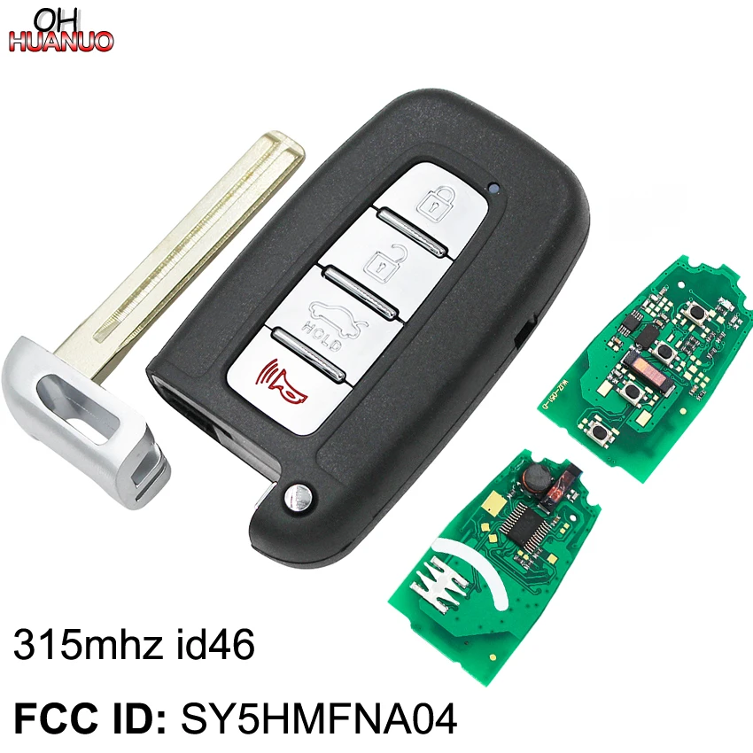 3 + 1/4 кнопки Smart Prox брелок 315 МГц ID46 чип для Hyundai Kia 2011-2017 FCC: SY5HMFNA04 | Автомобили и