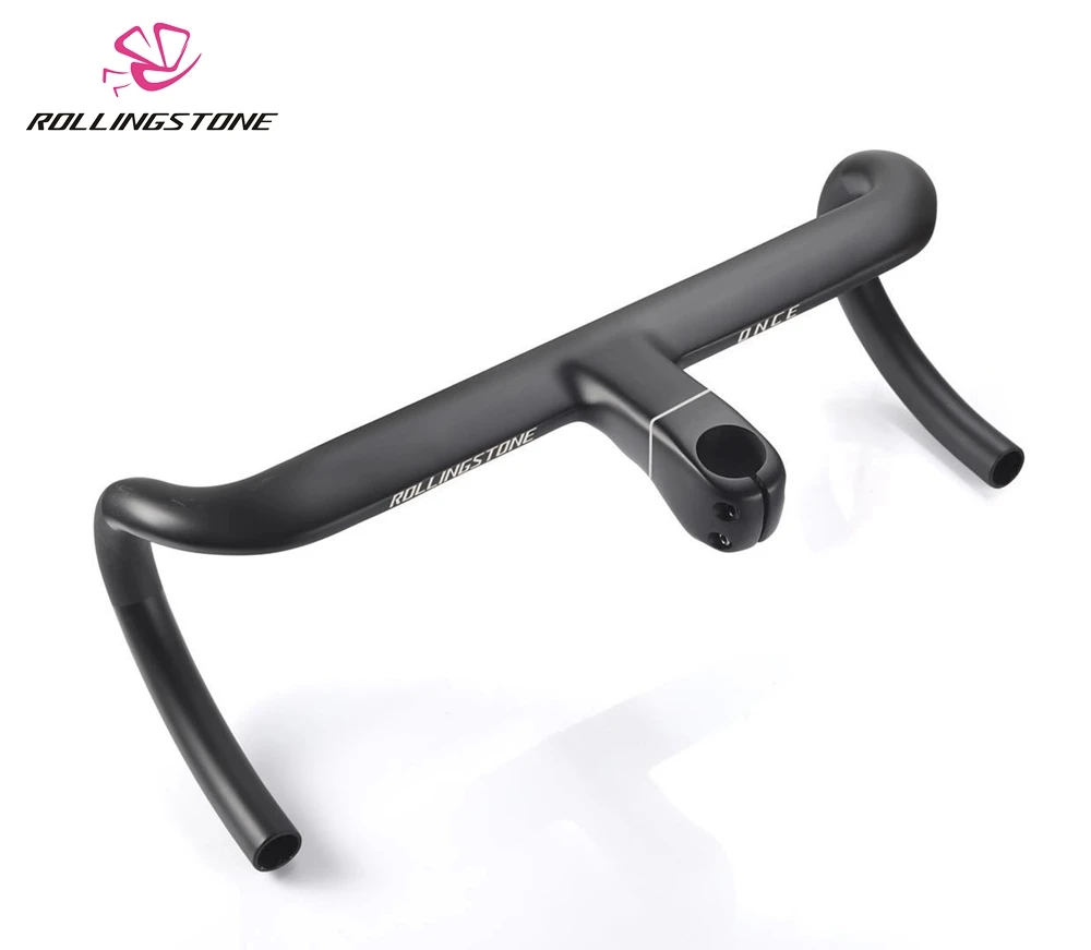 

Rolling Stone Once carbon Road aero integrated stem handle bar Drop bar stem 31.8*90mm 100mm 110mm width39 41 42 43cm SGS