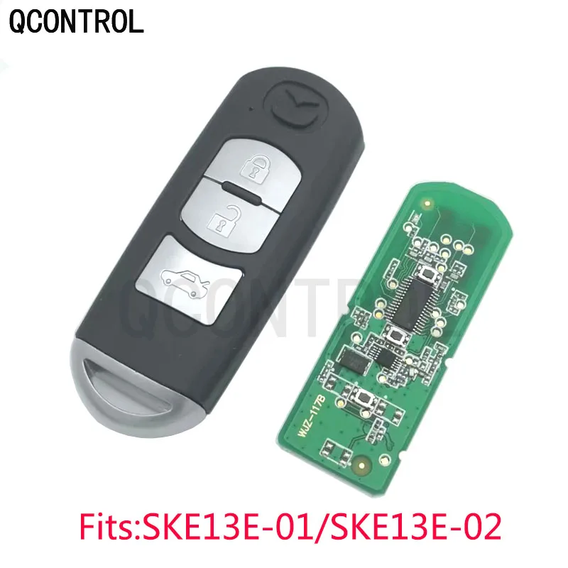 Умный ключ Q CONTROL с 3 кнопками подходит для MAZDA CX-5 CX-3 Axela Atenza Model SKE13E-01 или SKE13E-02 чип ID49