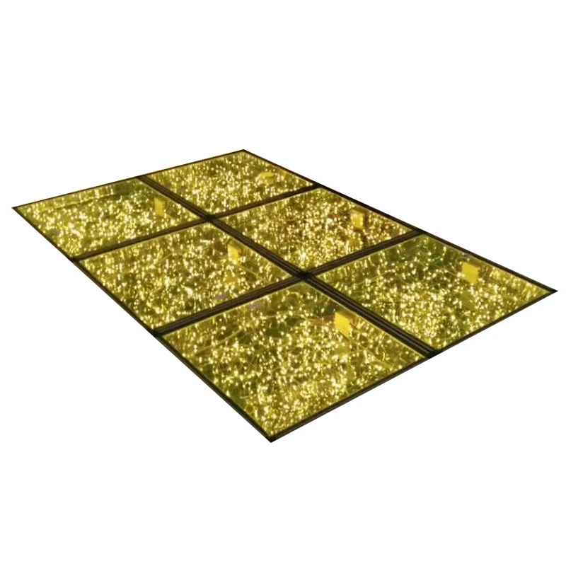 10PCS 60X60CM Upscale Luxury LED Wedding Mirror Carpet Aisle Runner For Party T Station Stage Decorations
