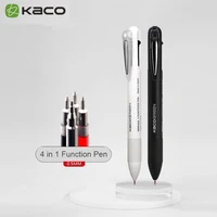 Youpin KACO 4 في 1 متعددة الوظائف أقلام 0.5 مللي متر أسود أزرق أحمر الملء هلام القلم الميكانيكية قلم اليابانية الحبر مكتب المدرسة