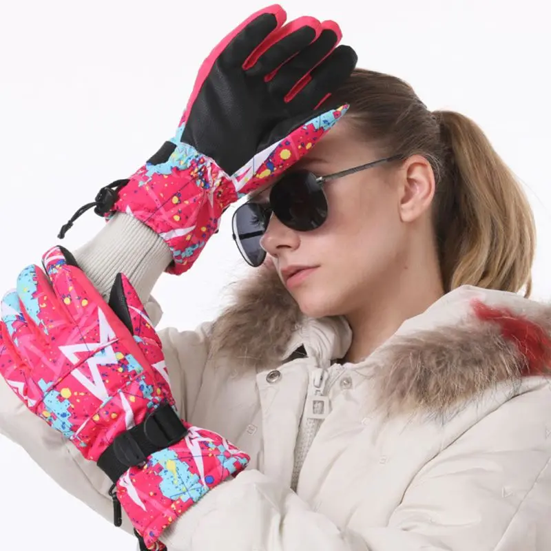 Водонепроницаемый Сенсорный Экран Нейлон зимние унисекс перчатки Windstopper открытый теплый лыжный