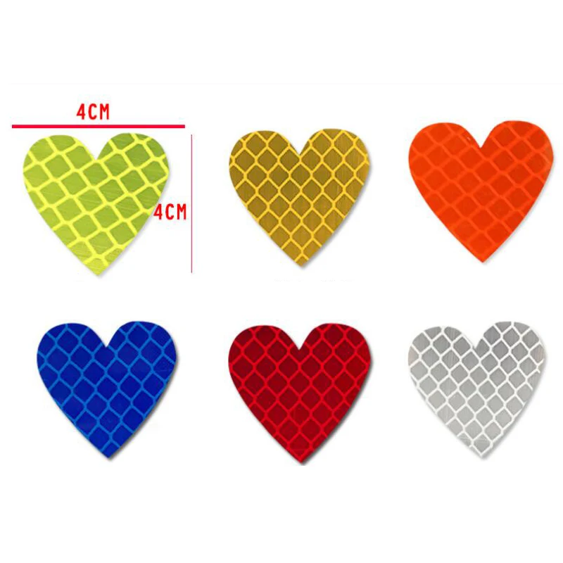 Auto Exterior Universal Safety Warning Mark Reflective Tape Motorcycle Bike Helmet Super crystal lattice reflective Car Stickers |