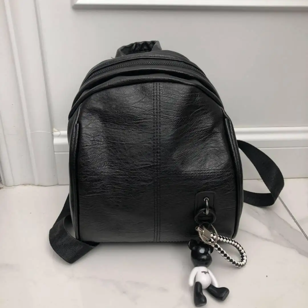 

2020 New Arrival Oloey Pu Women Solid Softback Zipper Polyester Arcuate Shoulder Strap Solid Bag Casual Soft Handle Backpacks