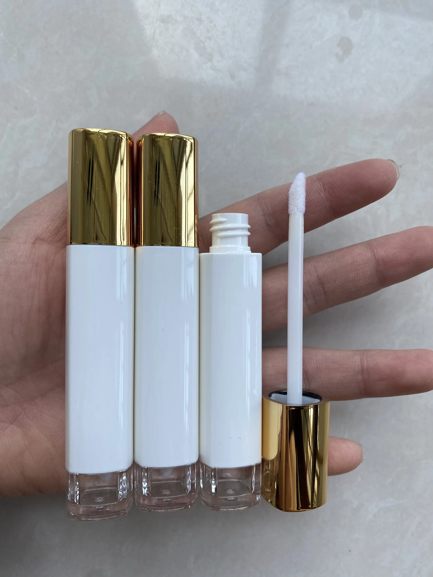 5ml Gold Lid Lipgloss Packing Containers Cosmetic Lipstick Concealer