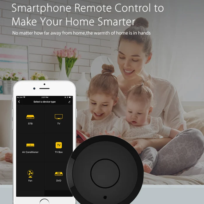 Универсальный Смарт-пульт дистанционного управления приборы wifi ИК 360 градусов переключатель для кондиционера ТВ GV99