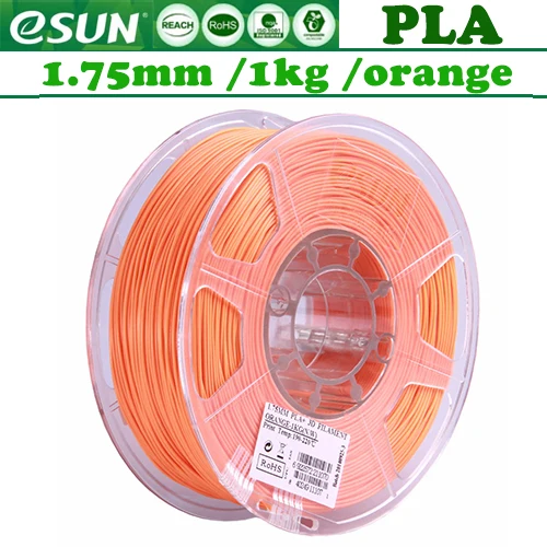 Esun PLA/ABS 3d принтер накаливания пластик для 3d принтера/1 кг 340 м/диаметр 1,75 мм - Цвет: PLA ORANGE