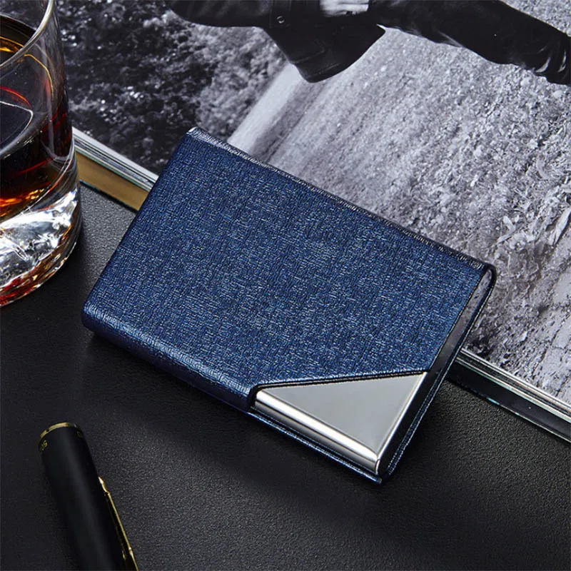 

2019 New High-grade Alumina Mult-card Holder Solid Color Anti-theft Bank Card Box Mini Business Card Case For Boss