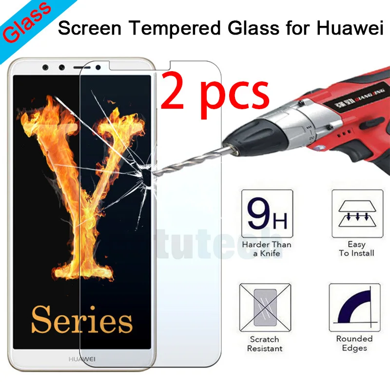 Actutech 2 PCS 9H Hard Toughed Tempered Protective Glass for Huawei P20 Pro P10 Plus P9 Lite Screen Protector P8 | Мобильные