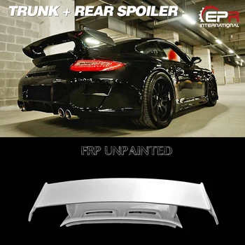 

Car-styling For Porsche RP Fiber Glass 911 GT3 RS Style Rear Trunk With Spoiler Fiberglass 997 Wing And Boot Racing Body Kit