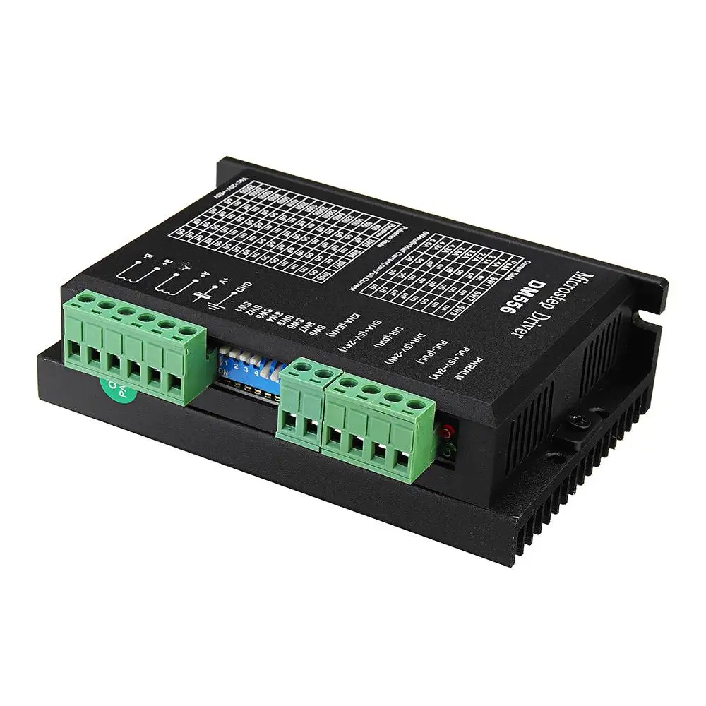Driver para Máquina de Gravura Stepper Motor Driver Board Dm556 dc 24-50v 57 - 86 Fase Pisar 3d 2 5.6a 7 Stepper Motor Driver Board 5.6A DM556 DC