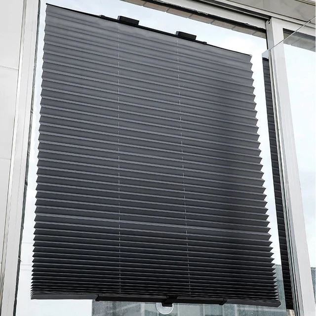 Ventosa Ventanas Persiana,70% Estor Enrollable Blackout,Cortinas de  protección Solar Retráctil,Estores Enrollable Térmico,Rodillo de la Cortina  con