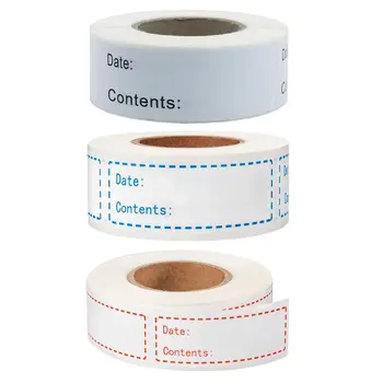 

150pcs/roll Kitchen Sticker Refrigerator Freezer Food Storage Date Content Label GXMA