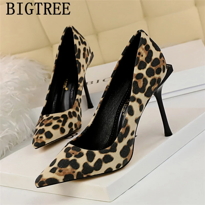 Stiletto Leopard Shoes Sexy Heels 