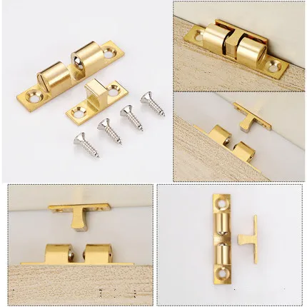 2pcs Furniture cabinet cabinet wardrobe door ball buckle spring kitchen door suction buckle lock