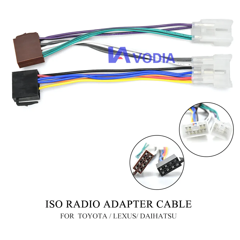 

12-022 ISO Radio Plug for Toyota Lexus Daihatsu Wiring Harness Wire Cable Adapter Connector Adaptor Lead Loom Cable Plug