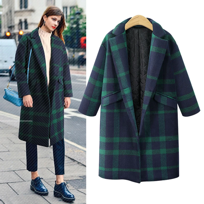 Plaid coats 2019 Clearance