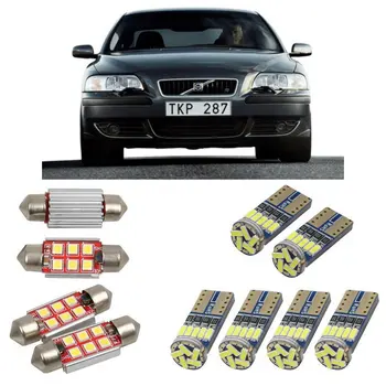 

Interior Package Kit For 2017 Interior led Car lights For volvo s60 mk1 sedan car accessories boot light License Plate Light 4pc