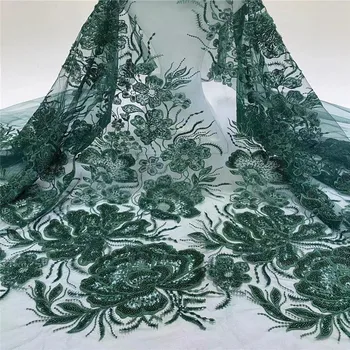 

High Quality Latest African Laces 2020 With stones beads Nigerian Tulle French Net Lace Fabric For wedding Party jh20-4