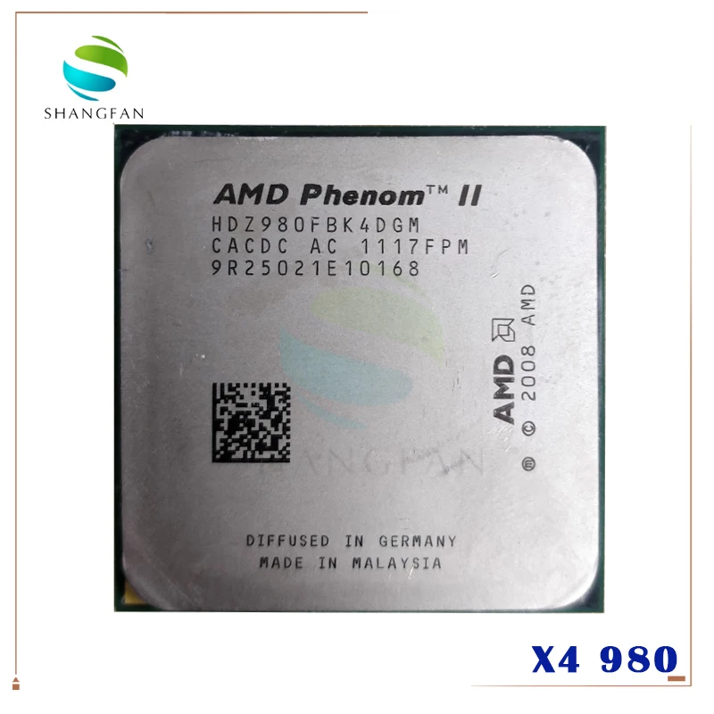 Четырехъядерный процессор AMD Phenom II X4 980 3 7 ГГц HDZ980FBK4DGM разъем AM3 | Компьютеры и офис