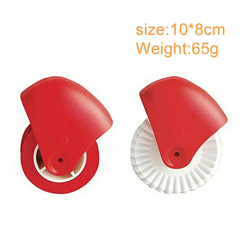Plastic Fluted Pastry Cutter Wheel Pastry Crimper and Sealer Noodle Maker Pasta Noodle Cutter