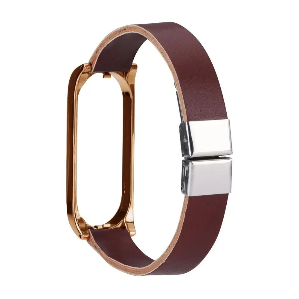 Hot Wristband For Xiaomi Mi Band 4 Replacement Leather Beading Bracelet Strap Weave Braided Drop Ship Gift Correa#27Q - Цвет: As shown