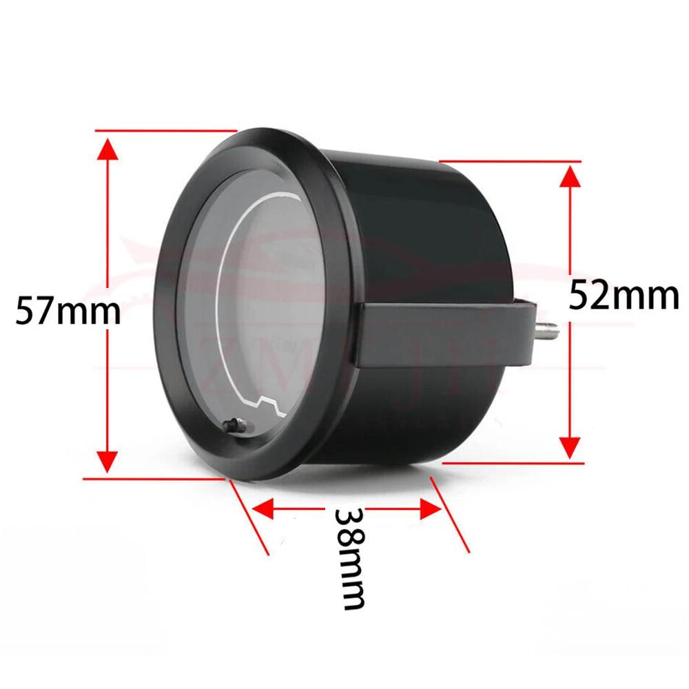 " 52 мм 7 цветов турбо Boost Gauge гоночный ЖК-дисплей цифровой дисплей Автомобильный измеритель несколько цветов