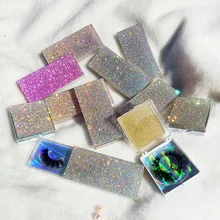 25 мм накладные ресницы упаковка пустые ресницы чехол Bling Блеск коробка для ресниц без ресниц