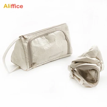 

Pencil Case Big Capacity Large Storage Tyvek Paper Pen Bag Pouch Organizer Holder for School Office Supplies Stationery